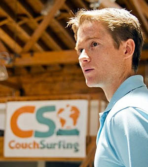 CouchSurfing co-founder <b>Casey Fenton</b>. - CaseyAtOffice1jpg
