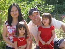 Andy Hinds with wife, Thao P. Tran, and their twins. Dads today are “in the sweet spot as far as expectations,” says Andy, who writes the blog <a href=“http://www.betadadblog.com/”>Betadad</a>.