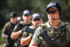 Four men in SWAT uniforms