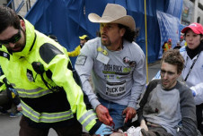 Carlos Arredondo, a bystander at the Boston Marathon who rushed to the aid of victims after the explosions.