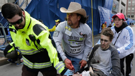 Carlos Arredondo, a bystander at the Boston Marathon who rushed to the aid of victims after the explosions.