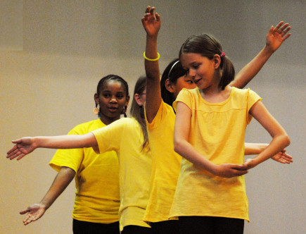 The Changing Worlds arts and literacy program encourages children to learn about other cultures through dance and other performing arts.