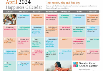 Your Happiness Calendar for April 2024