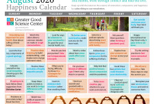 Your Happiness Calendar for August 2020