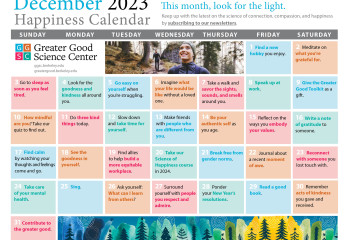Your Happiness Calendar for December 2023