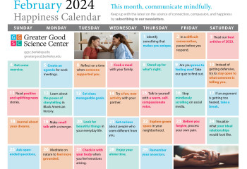 Your Happiness Calendar for February 2024