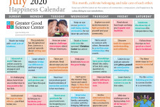 Your Greater Good Calendar for July 2020