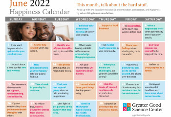 Your Happiness Calendar for June 2022