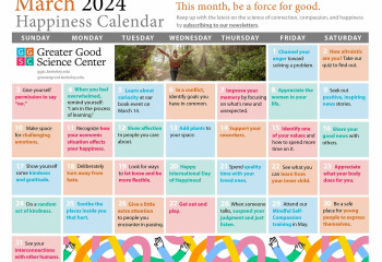 Your Happiness Calendar for March 2024