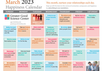 Your Happiness Calendar for March 2023