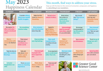 Your Happiness Calendar for May 2023