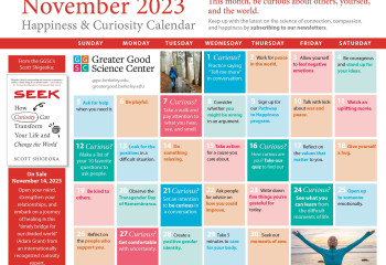Your Happiness & Curiosity Calendar for November 2023
