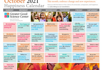 Your Happiness Calendar for October 2021