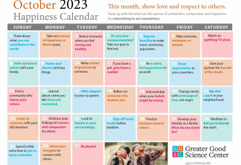 Your Happiness Calendar for October 2023