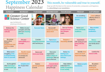 Your Happiness Calendar for September 2023
