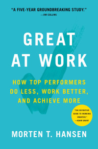 Simon & Schuster, 2018, 320 pages. Read <a href=“https://greatergood.berkeley.edu/article/item/how_top_performers_achieve_more_and_stay_happy”>our review</a> of <em>Great at Work</em>.