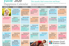 Your Greater Good Calendar for June 2020