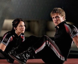 Katniss and Peeta of <i>The Hunger Games</i>.