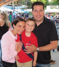 Lance Somerfeld with his wife and son. Lance is building a community of stay-at-home dads in New York City.