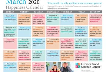 Your Happiness Calendar for March 2020