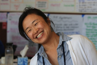 Teacher/administrator Mima Takemoto, a participant in the Summer Institute.