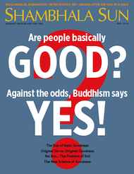 This essay originally appeared (in slightly different form) in the <a href=“http://www.lionsroar.com/are-people-basically-good/”>May 2015 issue</a> of <em>Shambhala Sun</em>. <a href=“http://www.wheresmymagazine.com/#bipad=83588”>Find a copy</a> of the magazine near you, or <a href=“https://subscribe.pcspublink.com/sub/subscribeform.aspx?t=JLRSB2&p=SSUN”>subscribe now</a>.