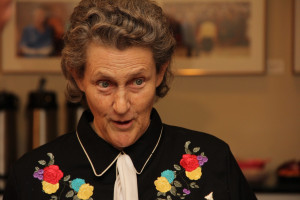 A closeup photo of Temple Grandin