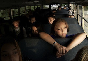 <i>Bully</i> reveals the school bus as the site of ferocious verbal and physical assaults.