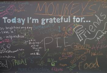 Gratitude Journal: “Wall of Gratitude”