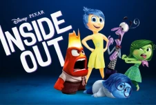 Cover of the movie “Inside Out” with the 5 emotions characters displaying their personalities.