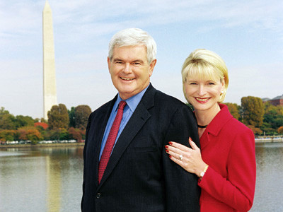 Newt Gingrich and his current wife, Callista.