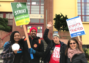 In April and March of this year, Oakland teachers <a href=“https://greatergood.berkeley.edu/article/item/oakland_teachers_strike_for_meaning_not_just_money”>went on strike</a> for better working conditions.”></div>
<p>This is a personal opinion of mine, to tell the truth. A lot of the stress and difficulty we face isn’t caused by our individual actions alone. Our work is shaped by huge shifts and trends that dwarf us in scale: the collapse of our planet’s climate, automation in the workforce, toxic social media, political conflict, compressed profit cycles, skyrocketing housing costs, city planning that serves cars rather than people. All of these factors can affect us personally but there isn’t anything we can do about it all alone.</p>
<p>As a positive psychologist, I work to create tools and insights to help people cope with challenges in their lives and to achieve the goals they seek, but despite the need for such things, these sorts of individually-focused resources are part of a broader shift in which more and more responsibility for navigating life is put on each individual’s shoulders.</p>
<p>It probably feels pretty isolated to be a teacher trying to scrape together enough money to buy supplies for your classroom, or a nurse struggling to find enough time and energy to think about your health as much as other people’s health, or a social worker who is constantly interrupting your personal social interactions to try to rally supportive services for clients.</p>
<p>However, if you’re one of those people doing meaningful work and starting to see a terrible cost in your life, you aren’t alone. I am sure it feels that way, but there are a lot of us who want to provide support. We often just don’t know how. And there are a lot of people in the same boat as you. Joining together to share stories and support can be healing.</p>
<p>But even more, if we want good people to continue to do the vital work of nurturing, educating, and caring for the most vulnerable among us, then as a collective we need to be more realistic about what that means. It means that we should advocate for better working conditions, a more equitable share of our economy, and more protections against being undersupplied and undersupported. It means we all need to consider ways of working together regardless of job title or prestige because all work should be meaningful.</p>
<p>We shouldn’t have to choose between making a living and having a meaningful life.</p>
</div>
<h5>MORE ON MEANING AT WORK</h5>
<p>Listen to Dr. Srikumar Rao discuss <a href=