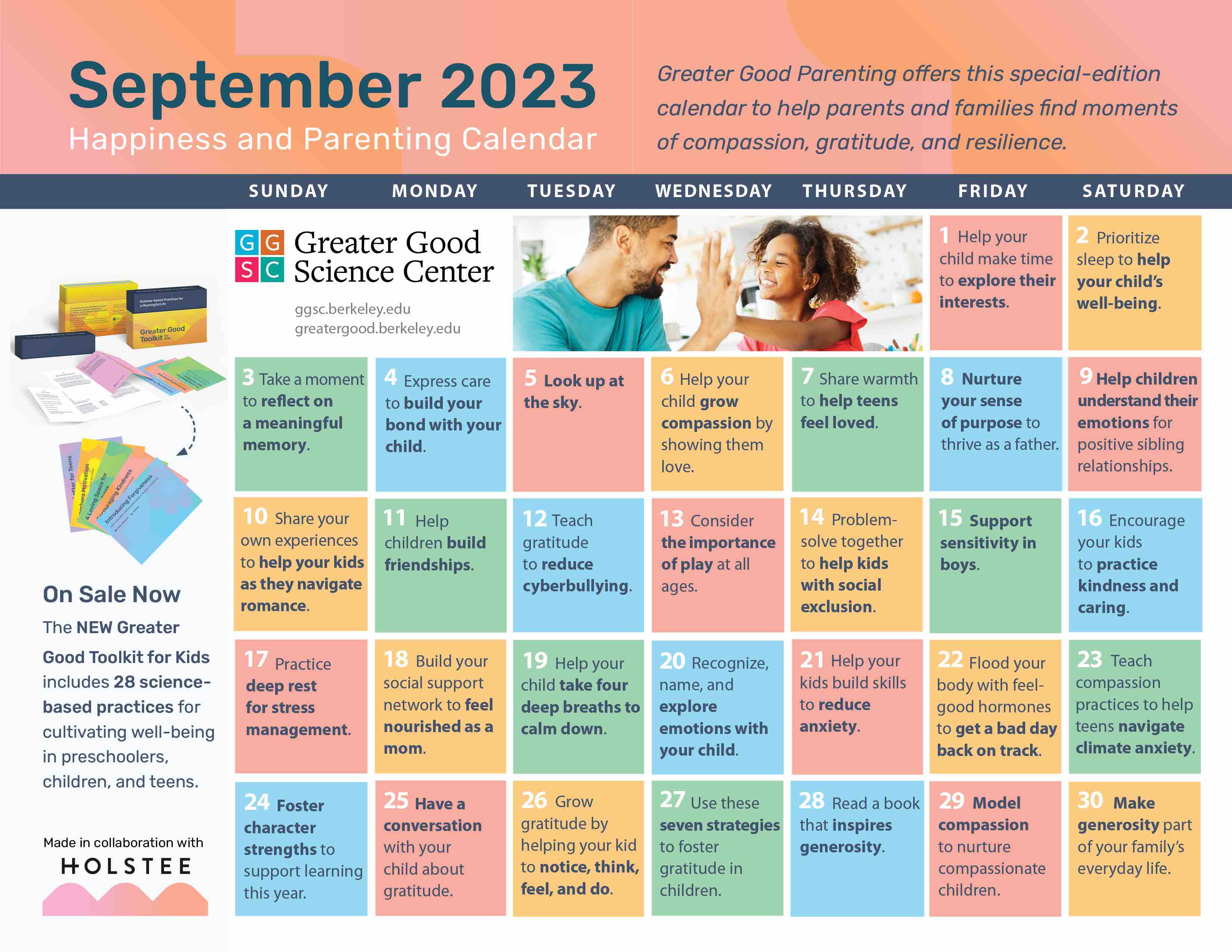 September 2023 parenting calendar
