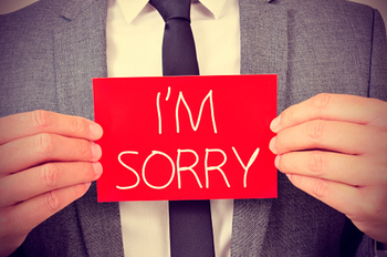 When Sorry Isn